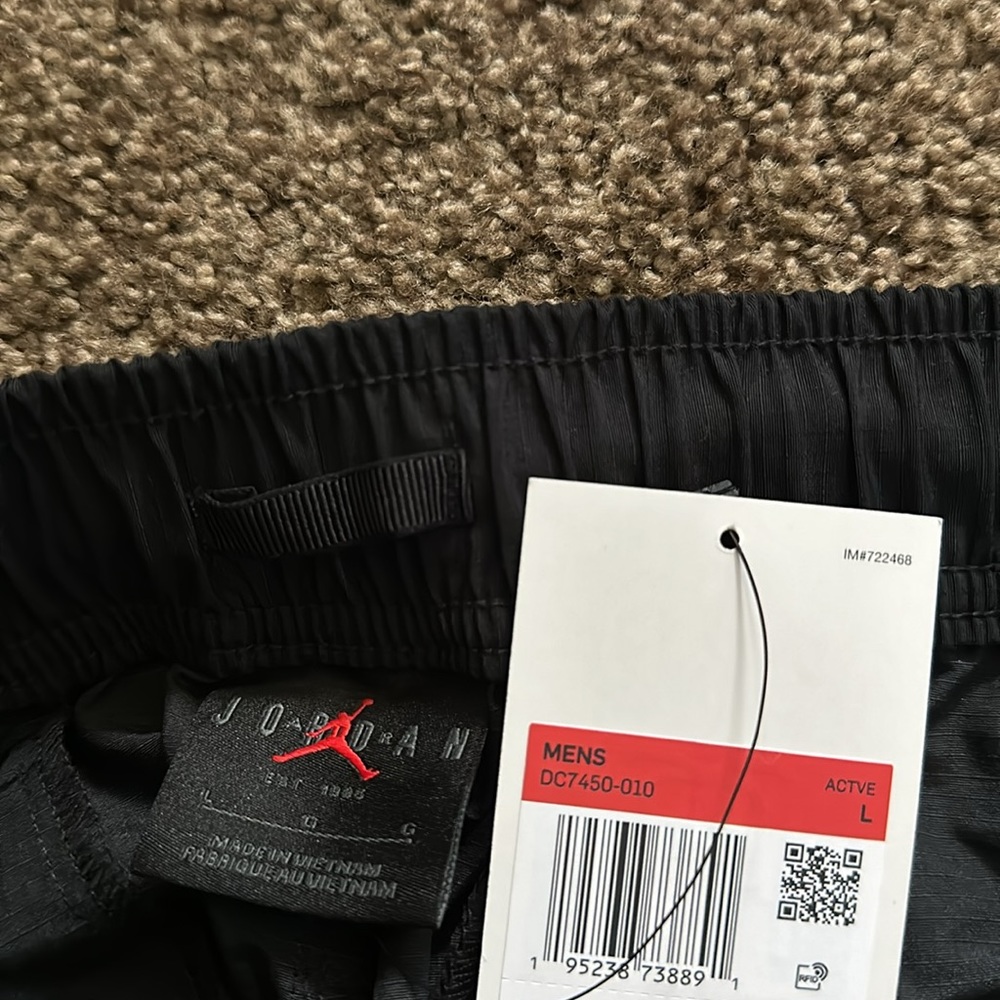 Nike Jordan Flight Heritage Cargo Pants Size Large Black Hemp Men’s - Picture 6 of 6